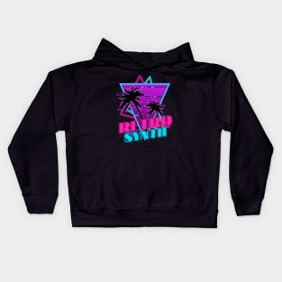 Vaporwave Aesthetic Style 80s Synthwave Retro Kids Hoodie